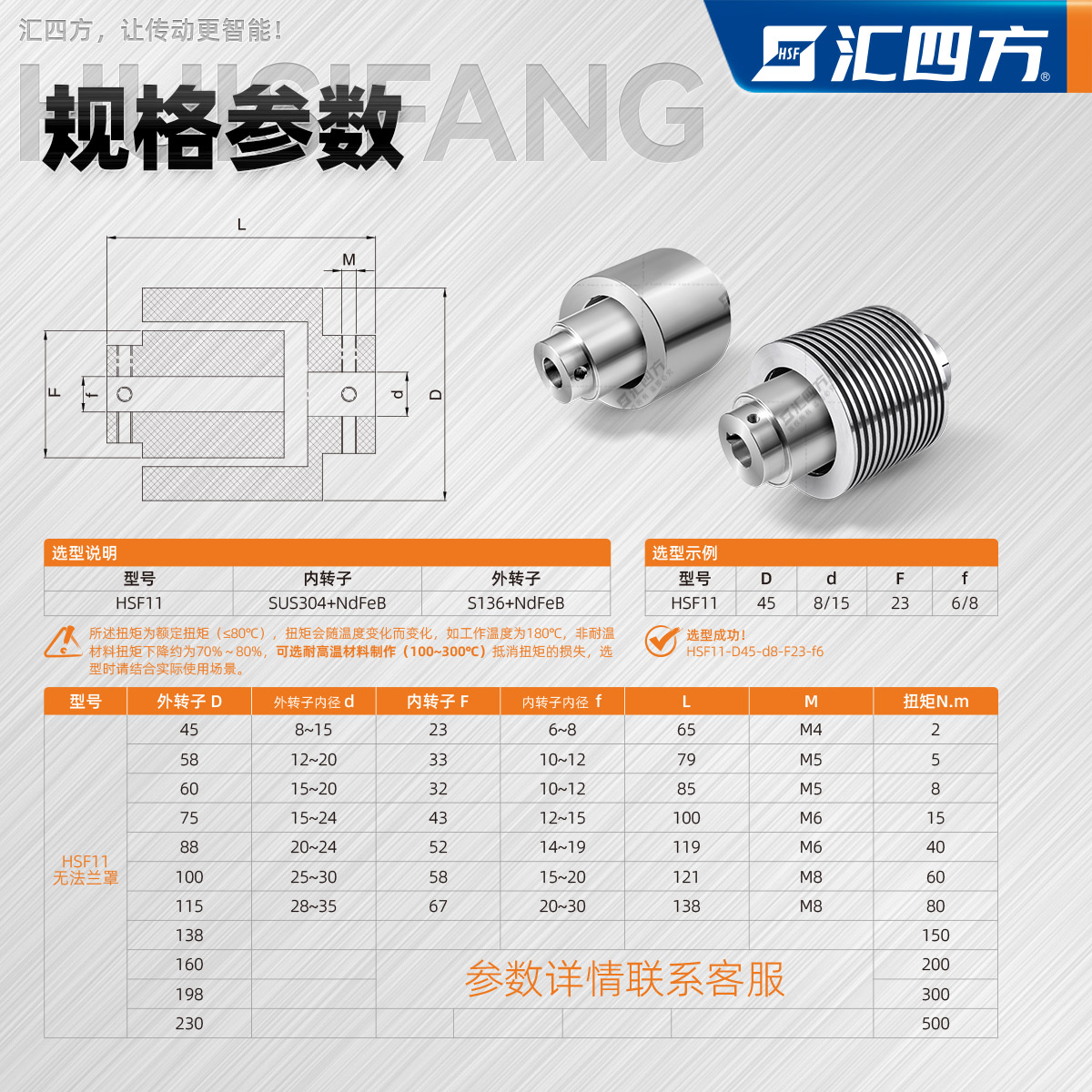 徑向磁力聯(lián)軸器 HSF09
